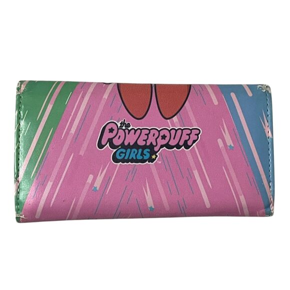 The Powerpuff Girls Long Wallet Action Pose Snap Closure Cartoon Network - Picture 2 of 9